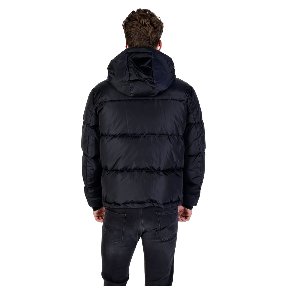 Armani Exchange Quilted Polyamide Down Jacket — Black, view 2