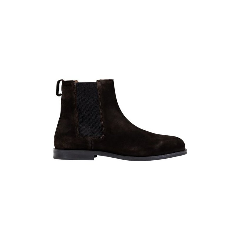 Calvin Klein Suede Chelsea Boots — Brown by Calvin Klein