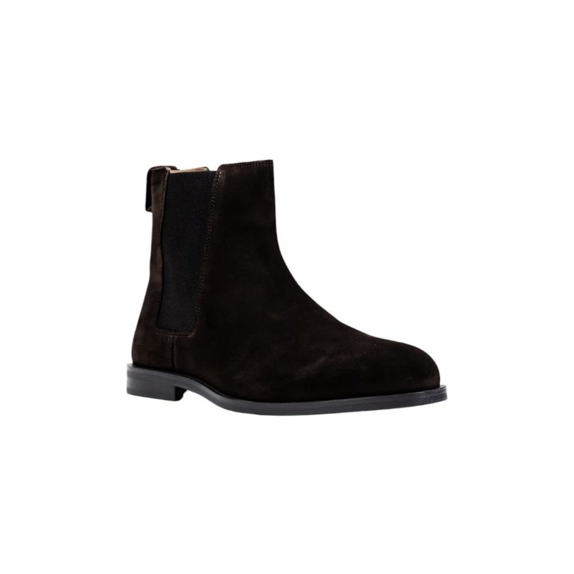 Calvin Klein Suede Chelsea Boots — Brown, view 2