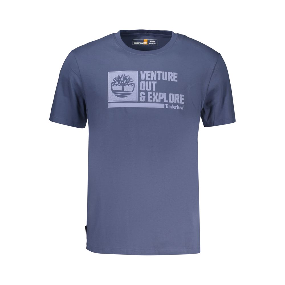 Timberland Logo-Print Cotton T-Shirt — Blue by Timberland