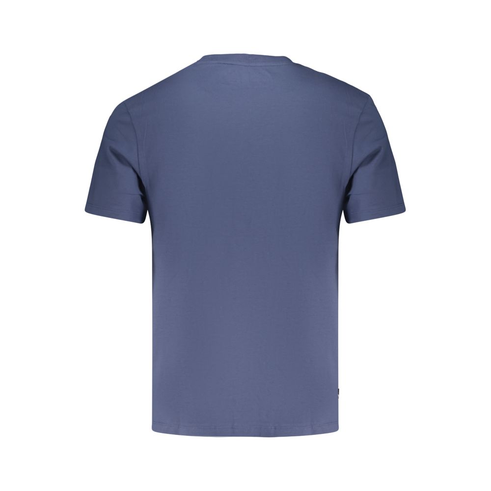 Timberland Logo-Print Cotton T-Shirt — Blue, view 2