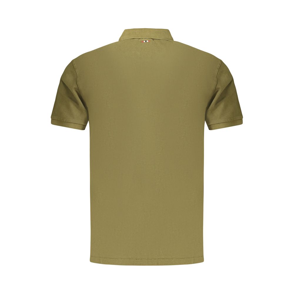 Napapijri Cotton Polo — Green, view 2