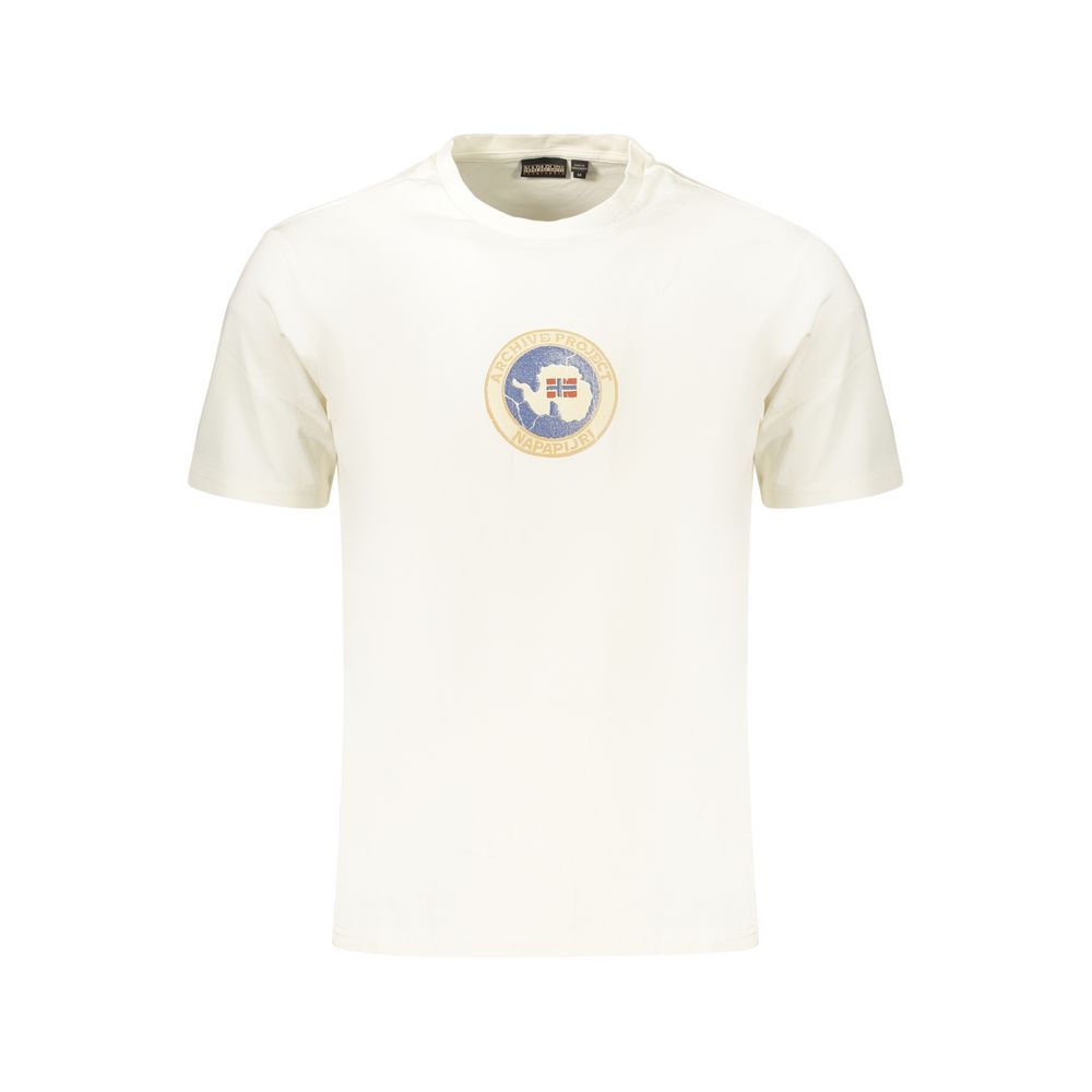 Napapijri Logo-Printed Cotton T-Shirt — White by Napapijri