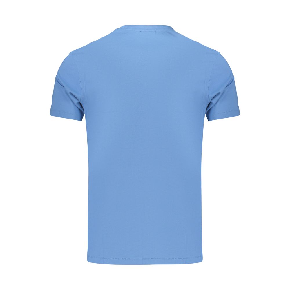 Napapijri Flag-Print Cotton T-Shirt — Blue, view 2