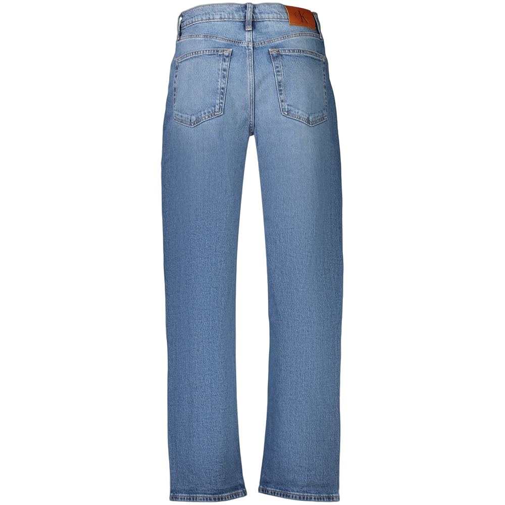Calvin Klein High-Rise Tapered Jeans — Blue, view 2