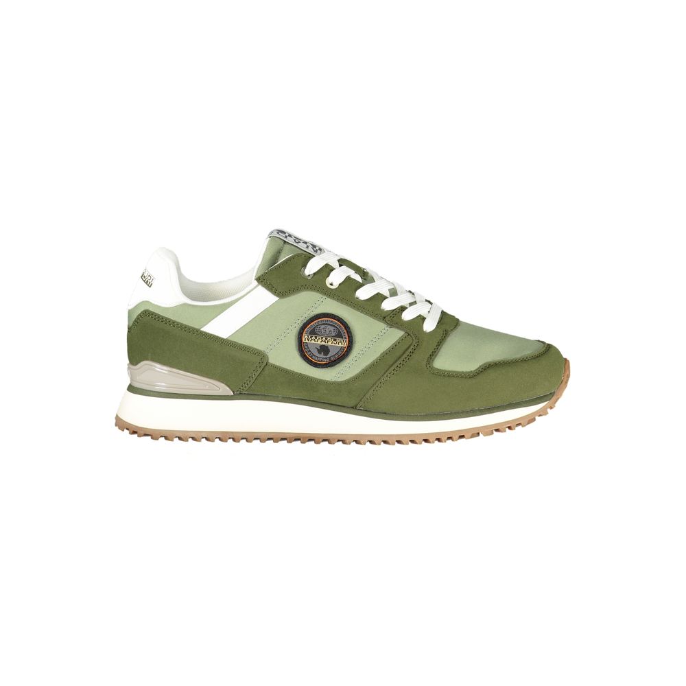 Napapijri Contrasting Lace Sneaker — Green by Napapijri