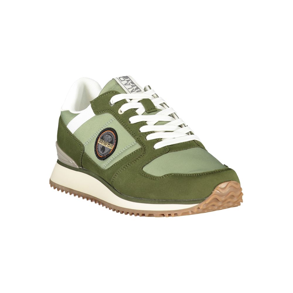 Napapijri Contrasting Lace Sneaker — Green, view 2
