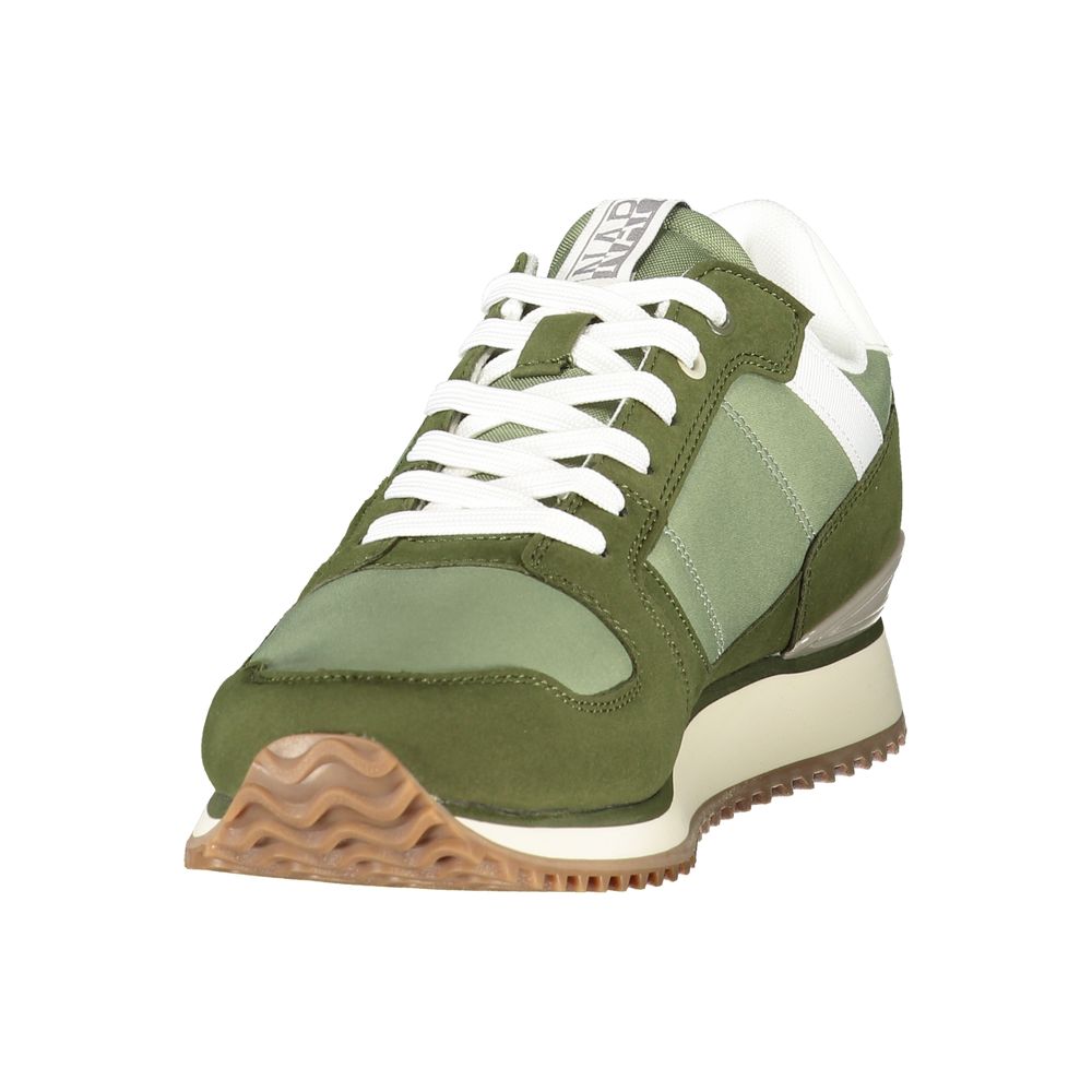 Napapijri Contrasting Lace Sneaker — Green, view 3