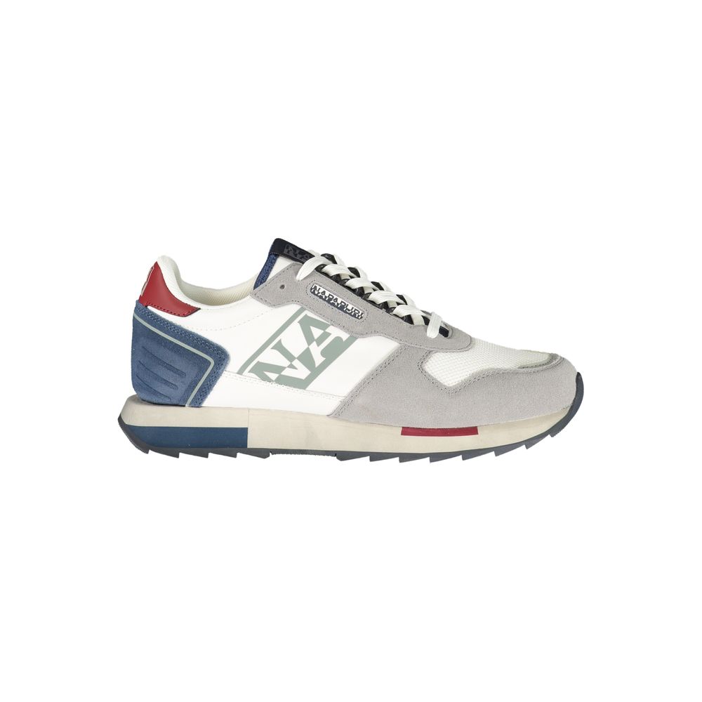 Napapijri Colour-Block Lace-Up Sneaker — White by Napapijri
