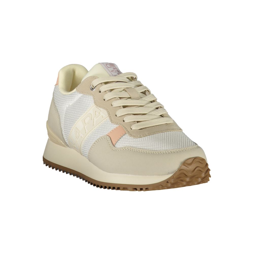 Napapijri Colorblock Mesh and Suede Sneaker — White, view 2