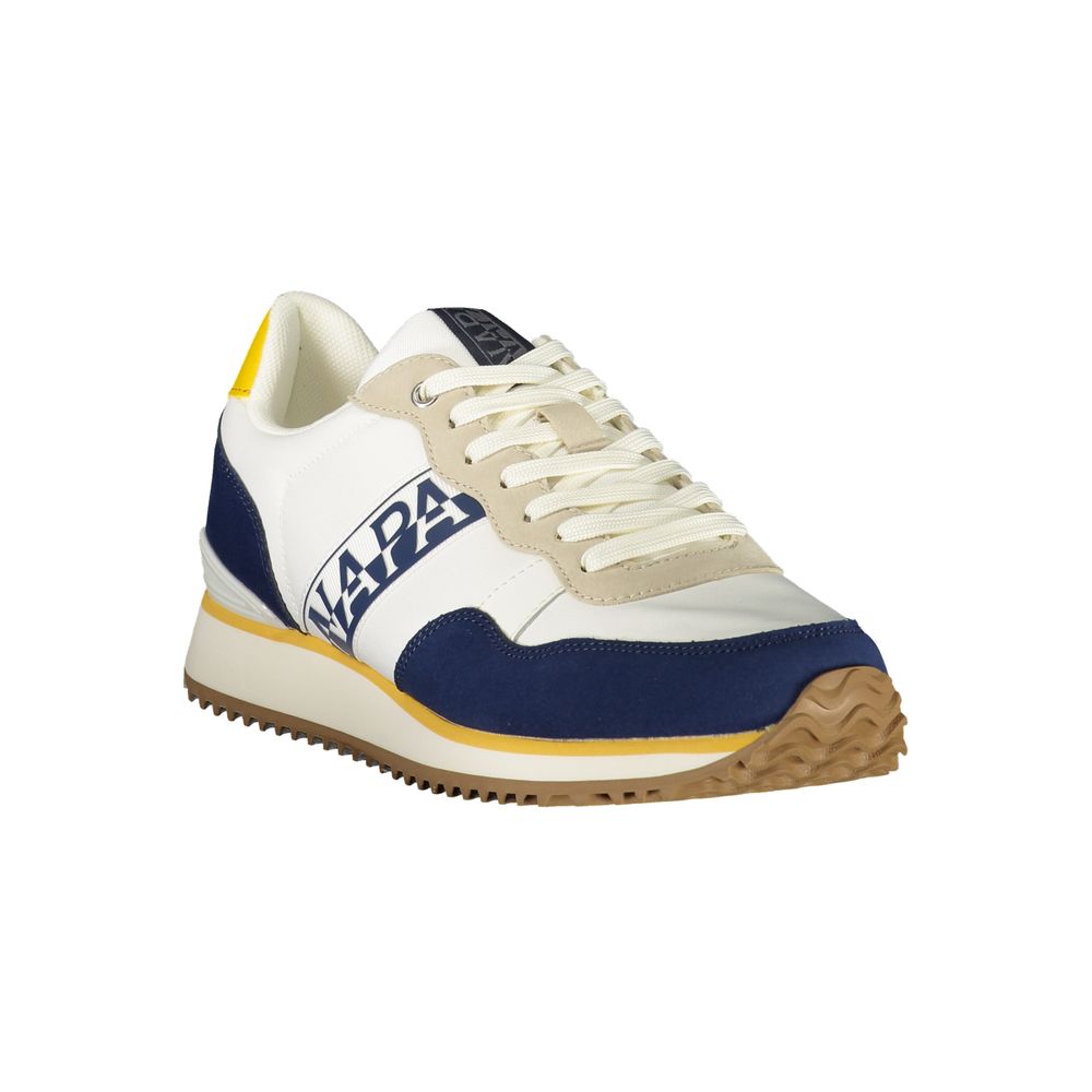 Napapijri Colorblock Polyester Sneaker — White, view 2
