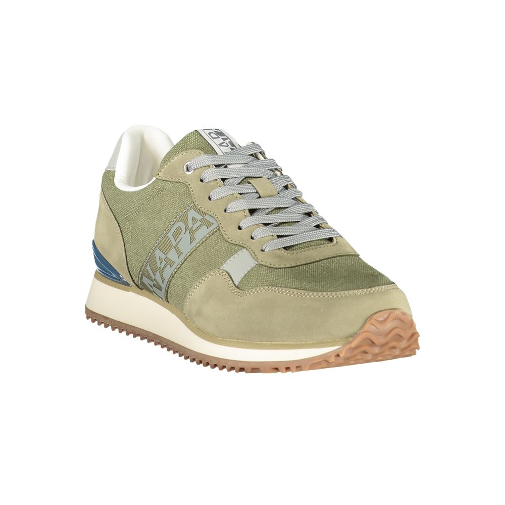 Napapijri Contrasting Lace Sneaker — Green, view 2