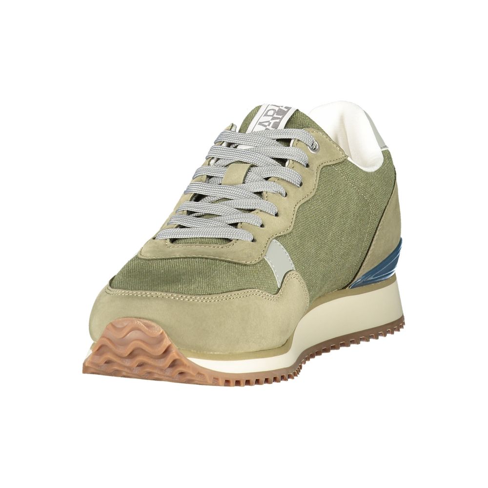 Napapijri Contrasting Lace Sneaker — Green, view 3