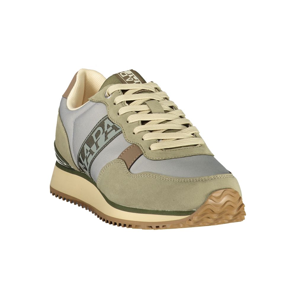 Napapijri Colour-Block Polyurethane Sneaker — Beige, view 2