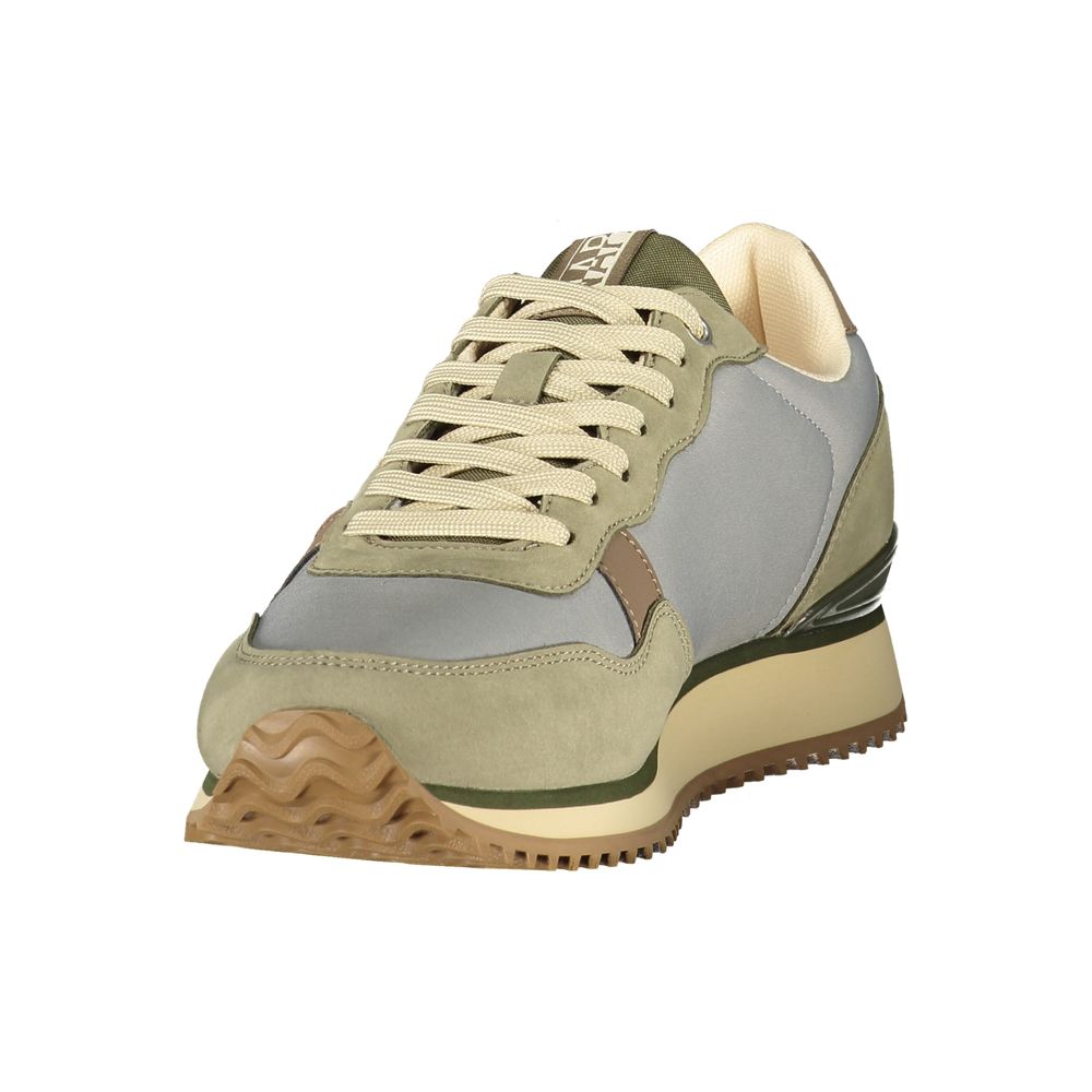 Napapijri Colour-Block Polyurethane Sneaker — Beige, view 3
