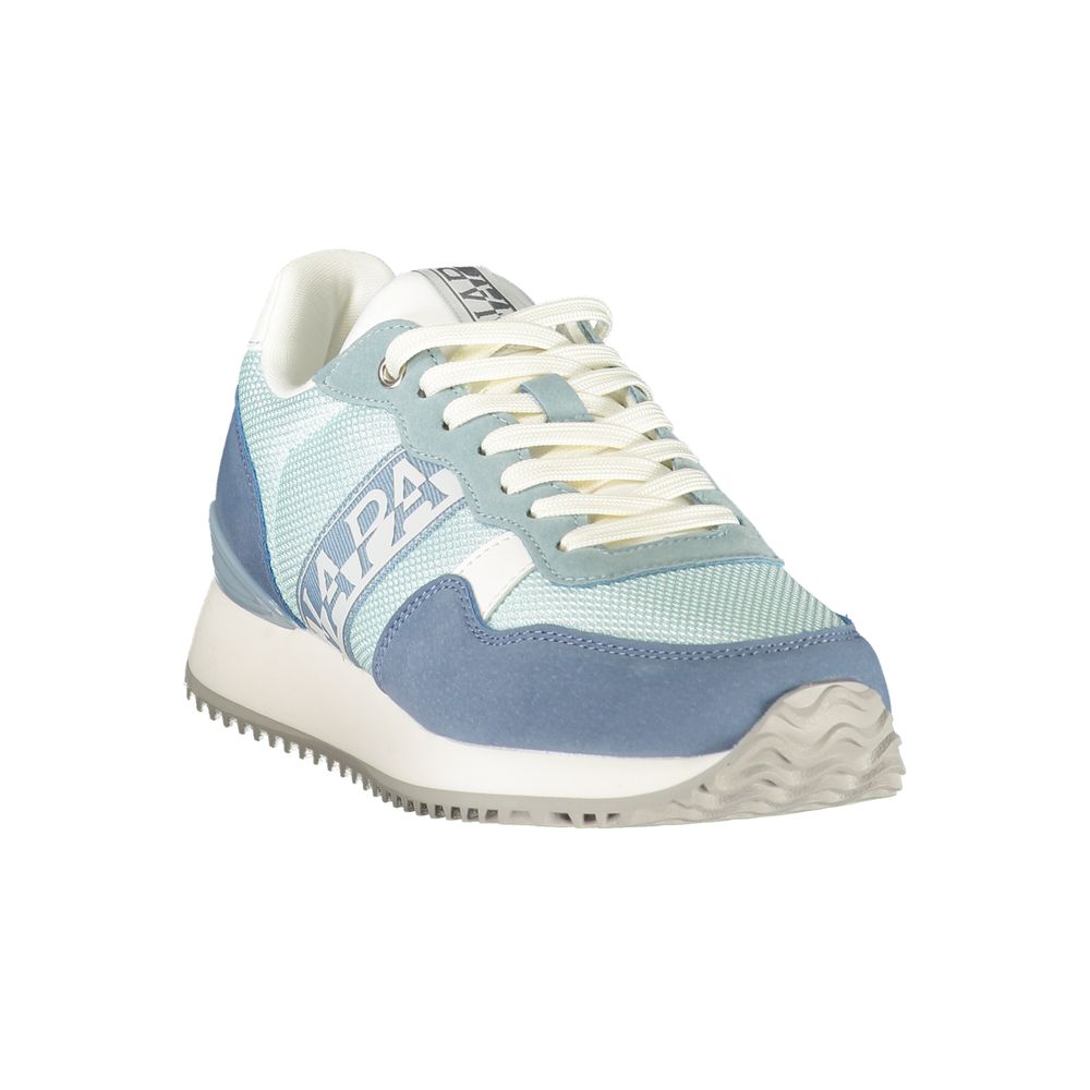Napapijri Polyester Colorblock Sneaker — Blue, view 2