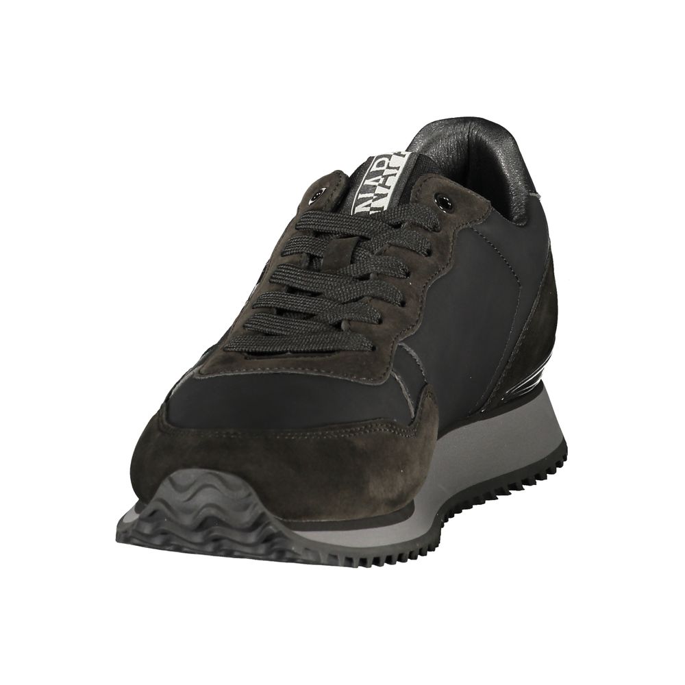 Napapijri Lace-Up Sneakers — Black, view 3