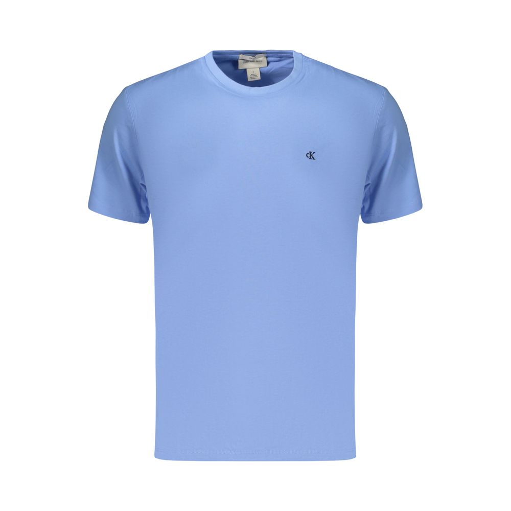 Calvin Klein Cotton Crew Neck T-Shirt — Blue by Calvin Klein