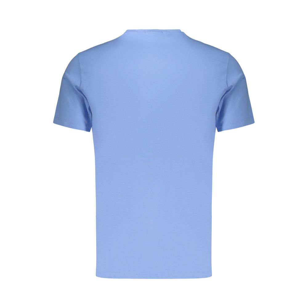 Calvin Klein Cotton Crew Neck T-Shirt — Blue, view 2