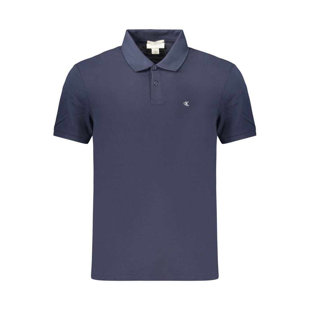 Calvin Klein Cotton Polo Shirt — Blue by Calvin Klein