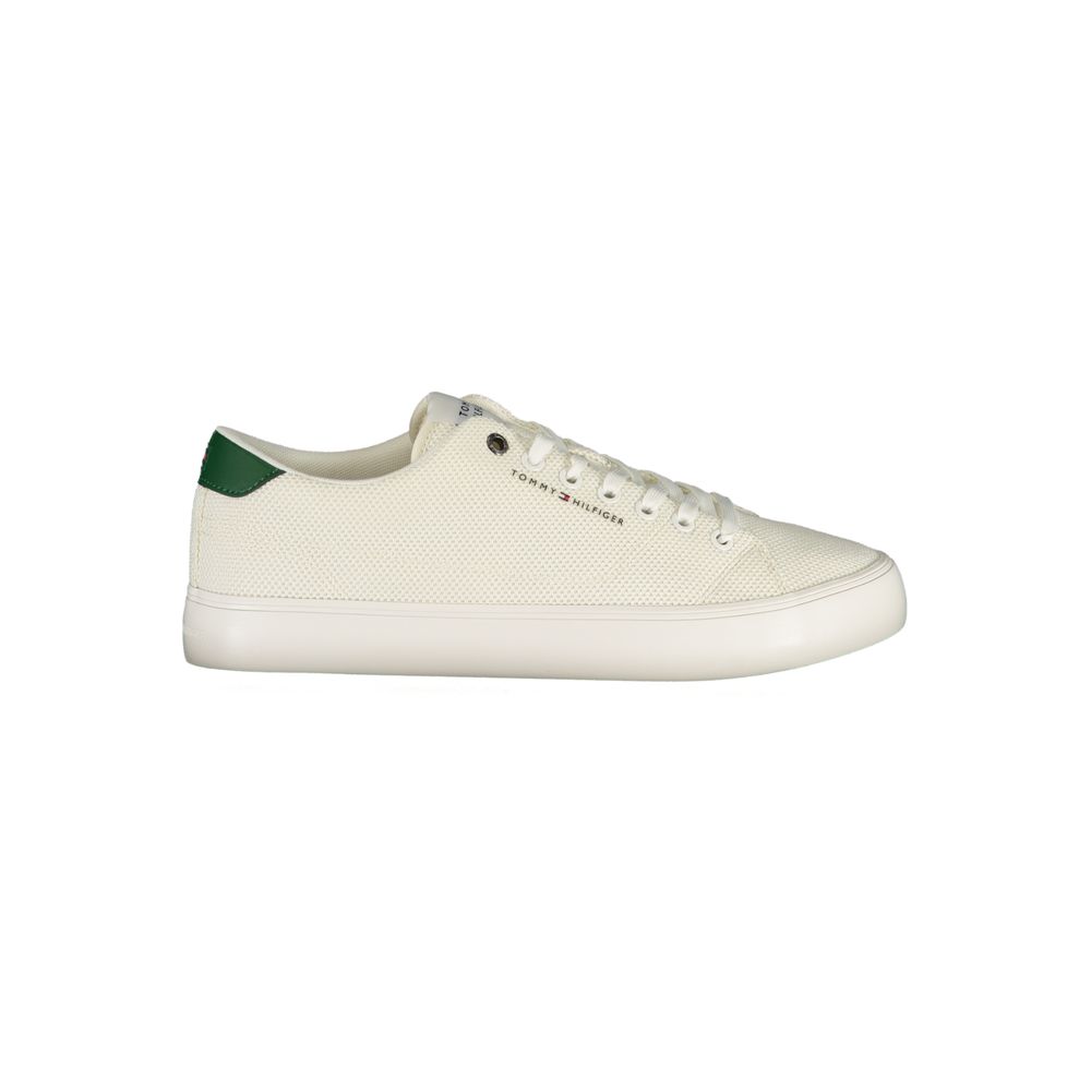 Tommy Hilfiger Perforated Polyester Sneaker — White by Tommy Hilfiger