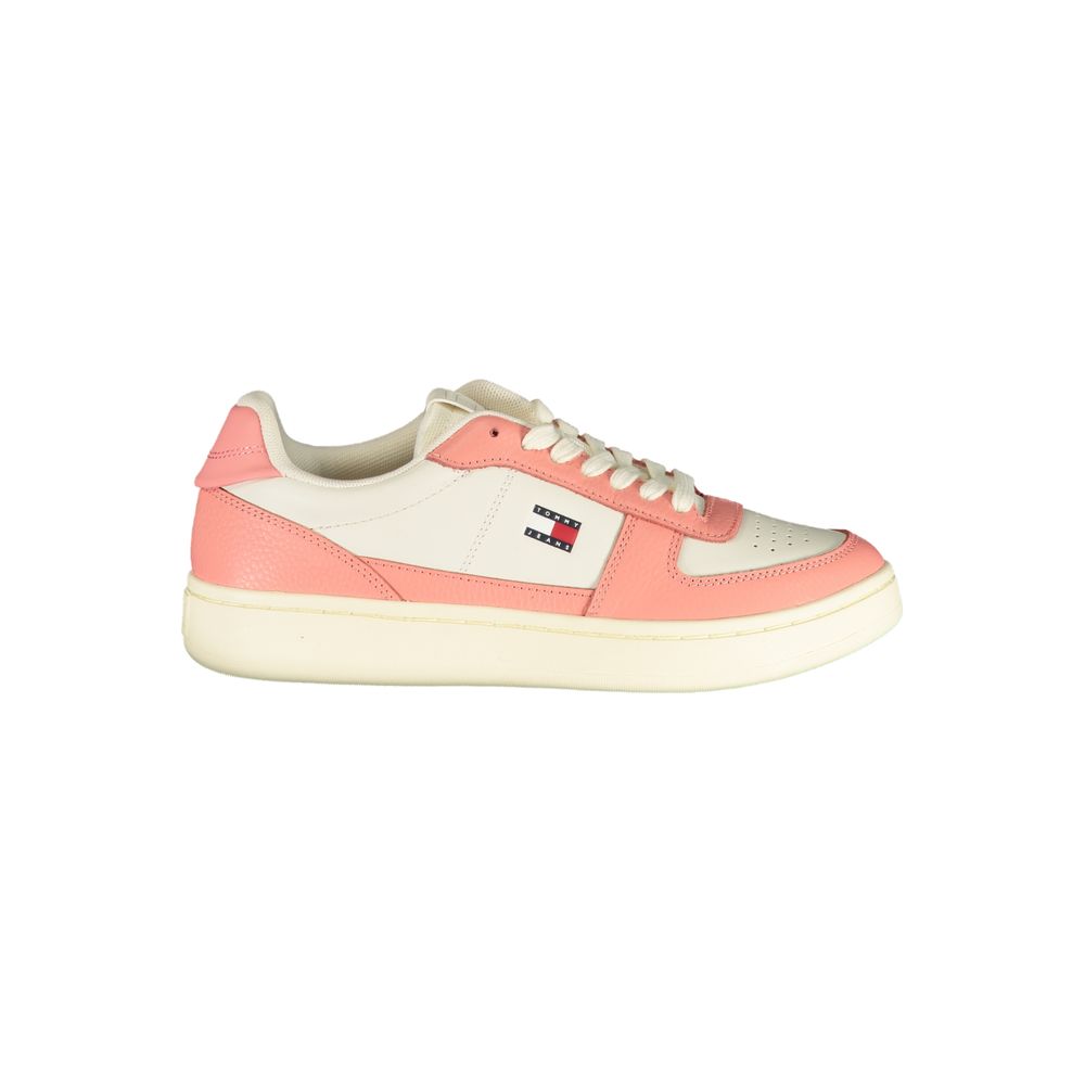 Tommy Hilfiger Colour-Block Leather and Polyurethane Sneaker — White by Tommy Hilfiger