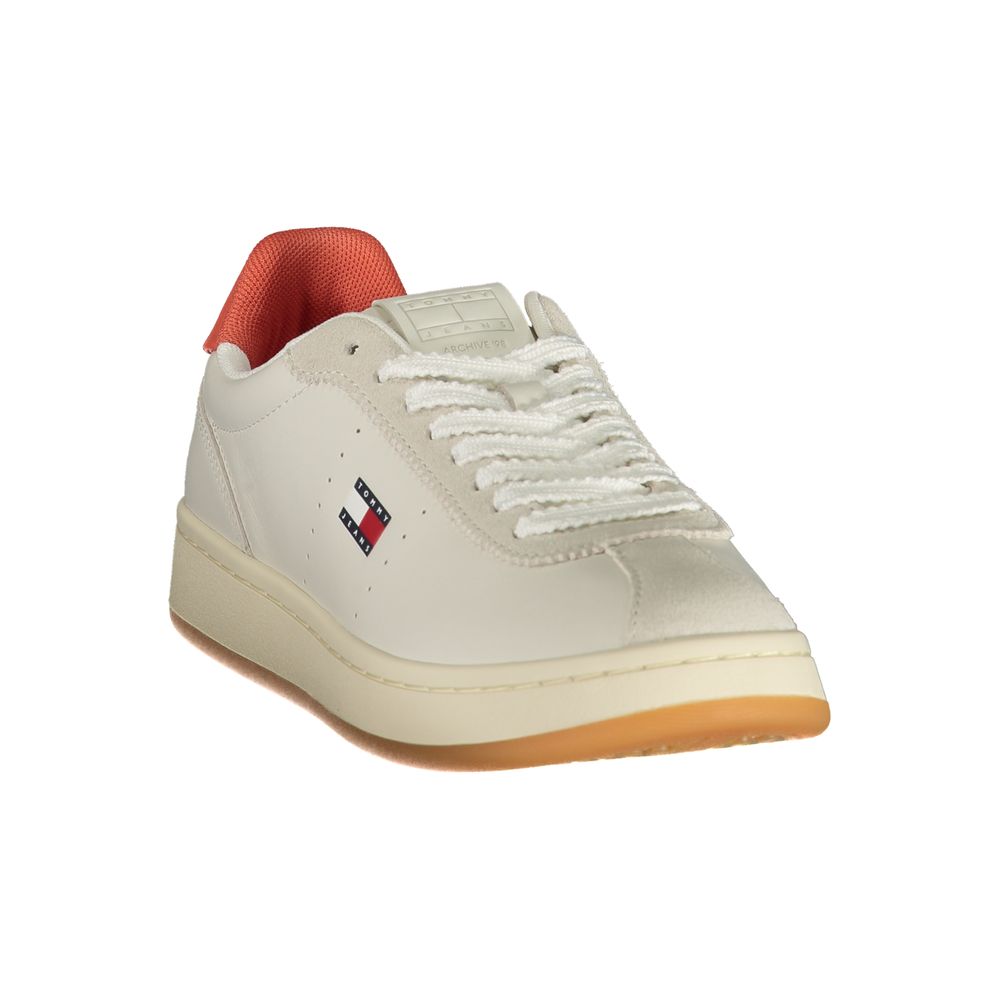 Tommy Hilfiger Logo-Detail Lace-Up Sneaker — Beige, view 2