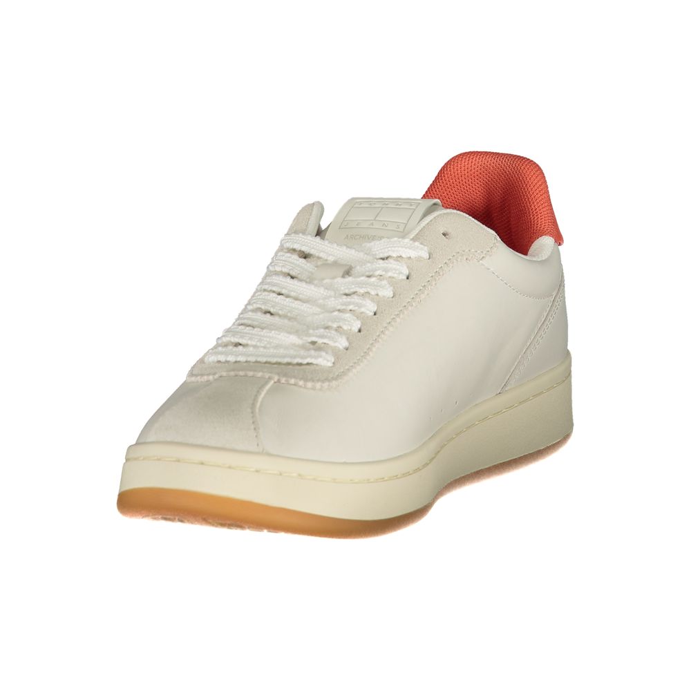 Tommy Hilfiger Logo-Detail Lace-Up Sneaker — Beige, view 3