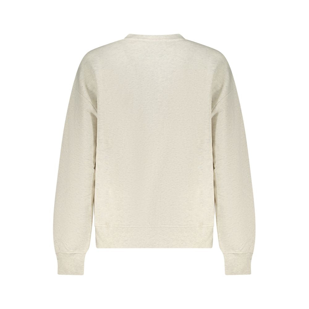 Calvin Klein Cotton Crew-Neck Sweatshirt — Gray, view 2