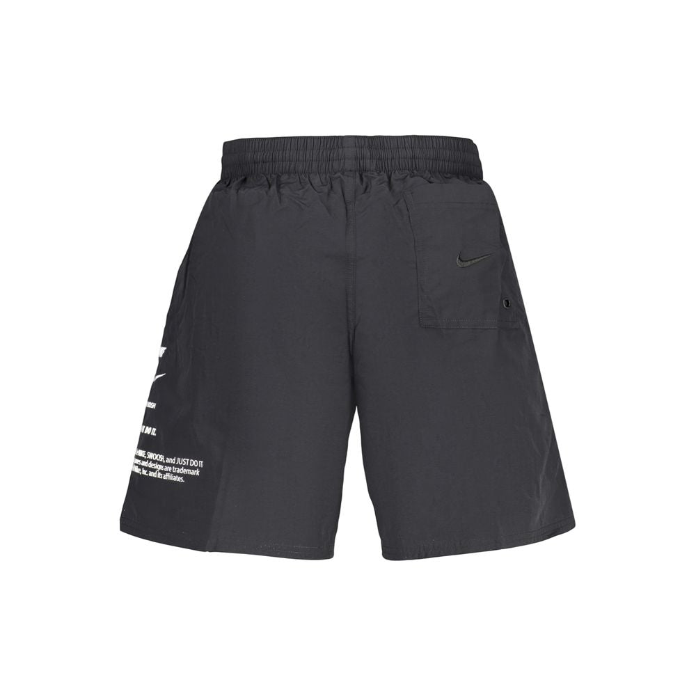 Nike Swoosh Swim Shorts — Black, view 2