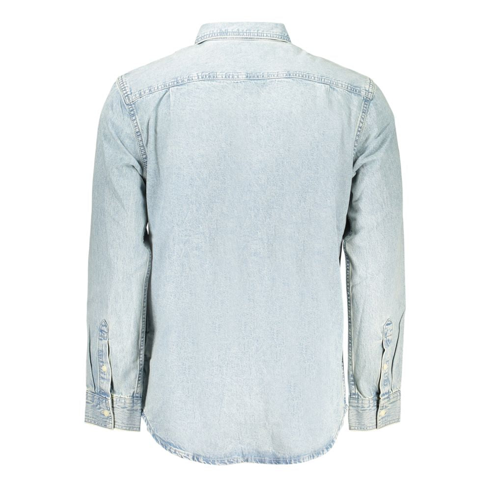 Calvin Klein Lightweight Denim Shirt — Blue, view 2