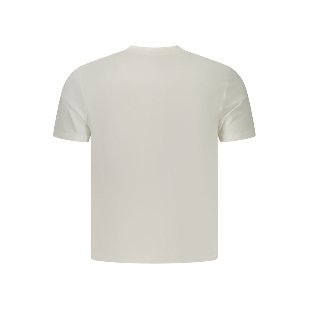 Calvin Klein Logo Print Cotton T-Shirt — White, view 2