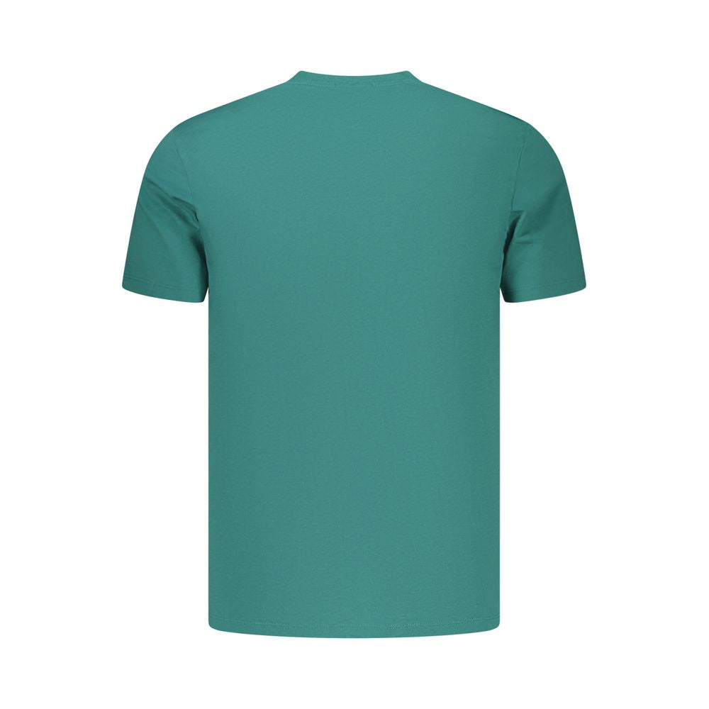 Calvin Klein Logo-Appliqué Cotton T-Shirt — Green, view 2