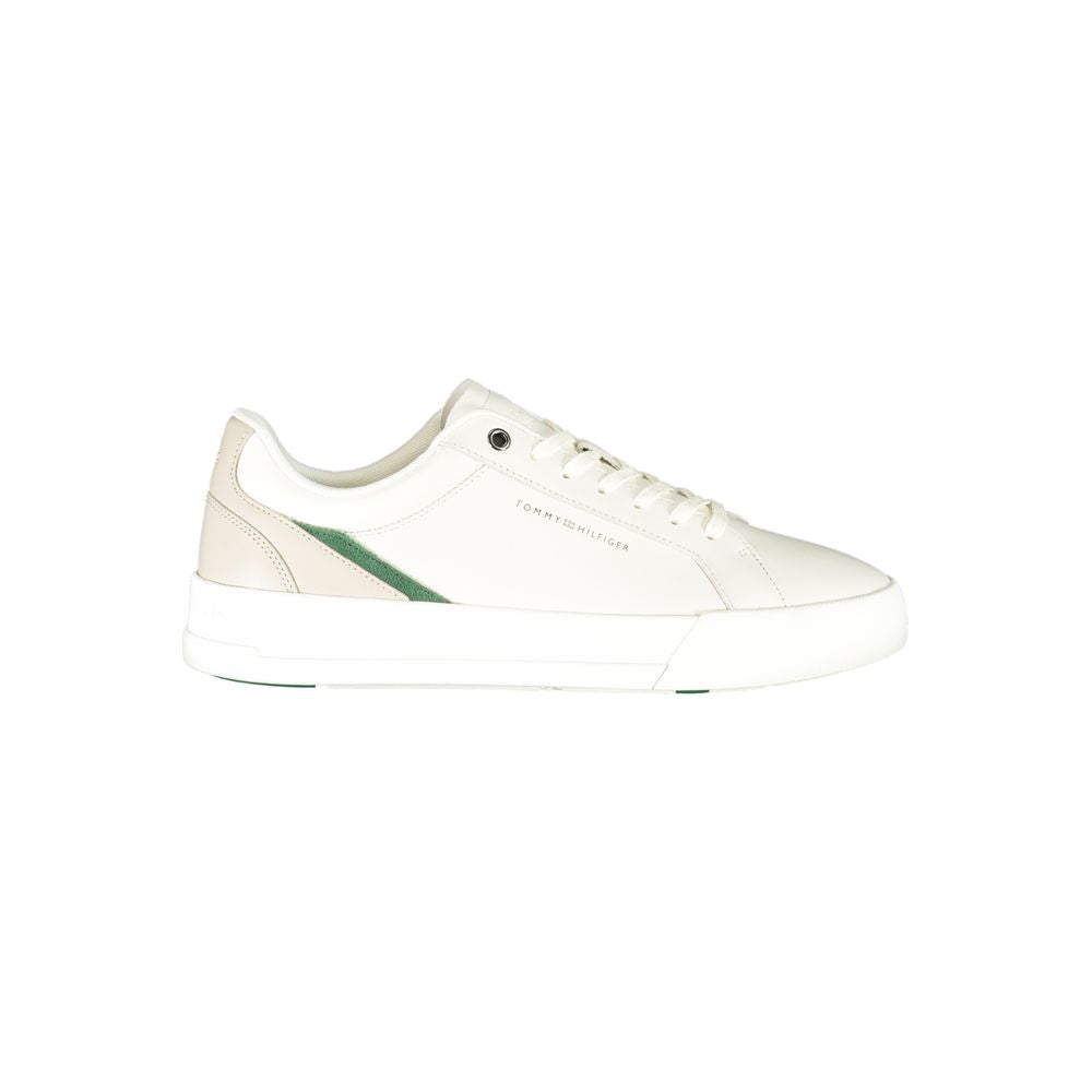 Tommy Hilfiger Leather & Polyurethane Sneaker — White by Tommy Hilfiger