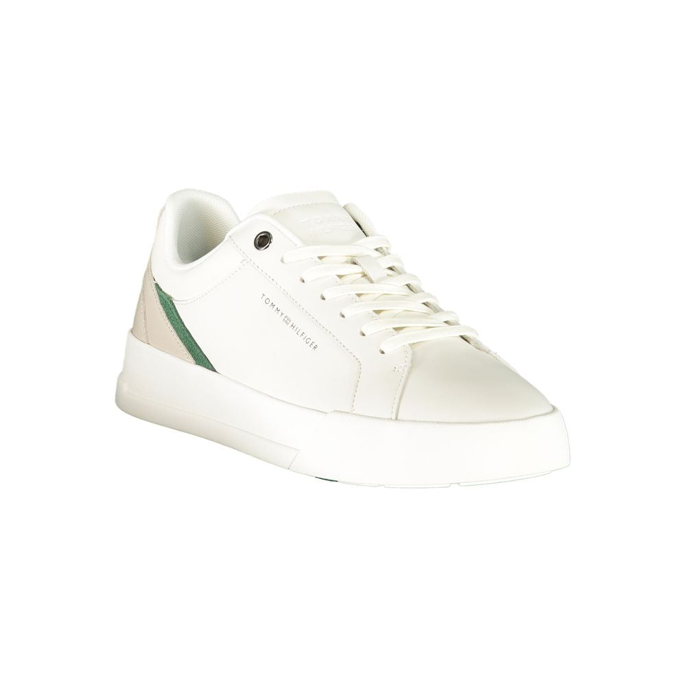 Tommy Hilfiger Leather & Polyurethane Sneaker — White, view 2