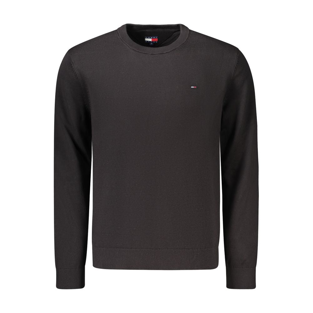 Tommy Hilfiger Logo-Embroidered Cotton Sweatshirt — Black by Tommy Hilfiger