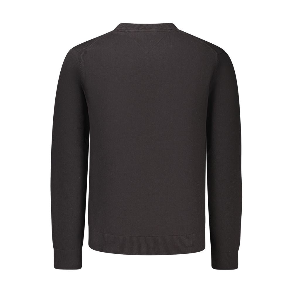 Tommy Hilfiger Logo-Embroidered Cotton Sweatshirt — Black, view 2