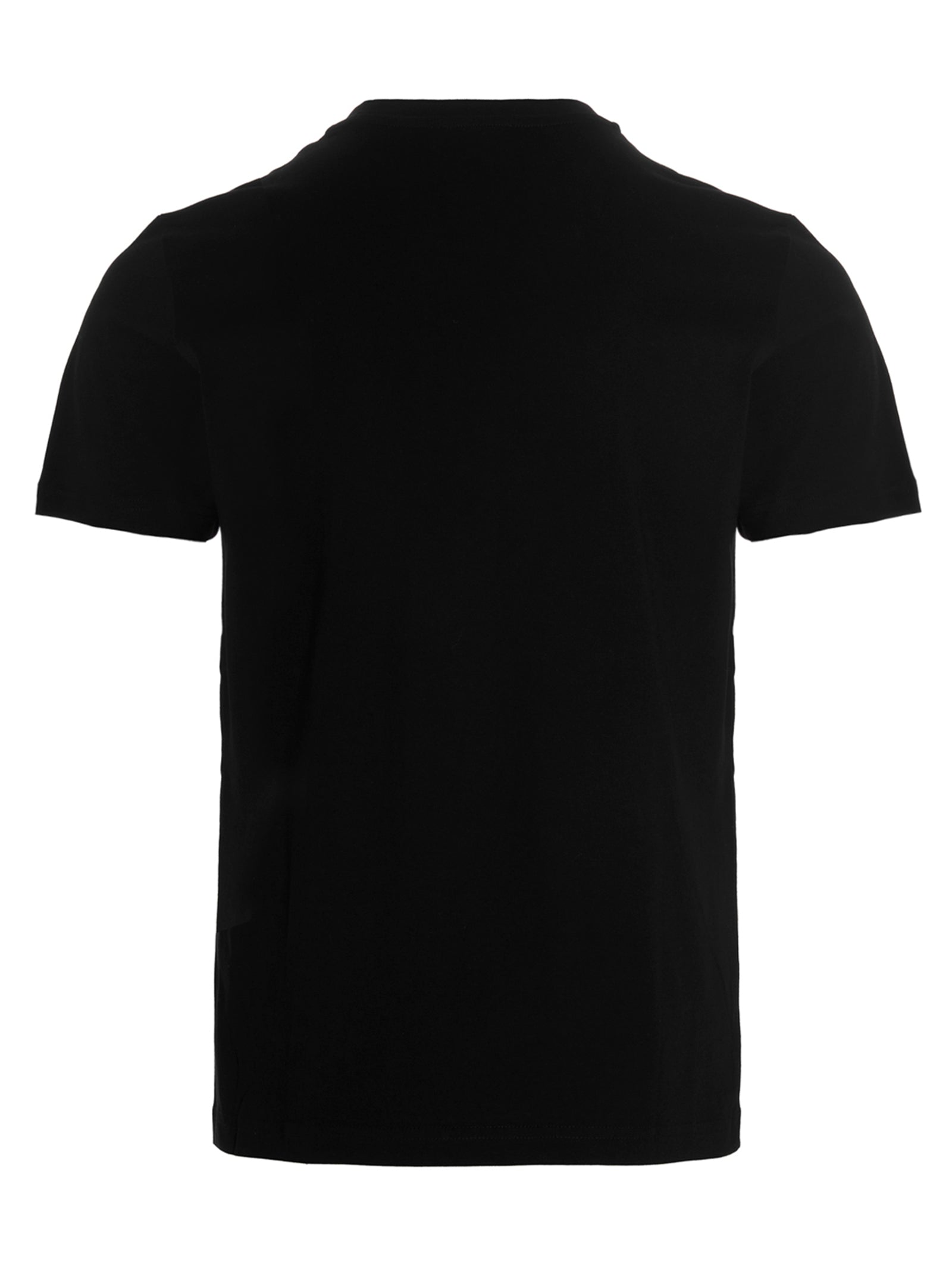 Diesel Logo-Print Cotton T-Shirt — Black, view 2