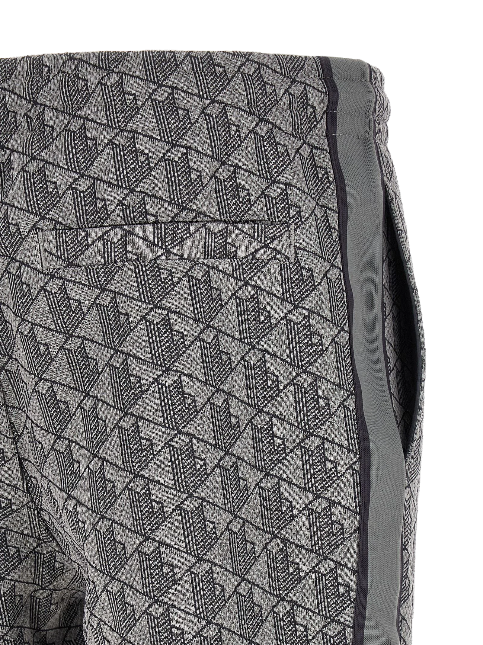 Lacoste Jacquard Monogram Joggers — Gray, view 4