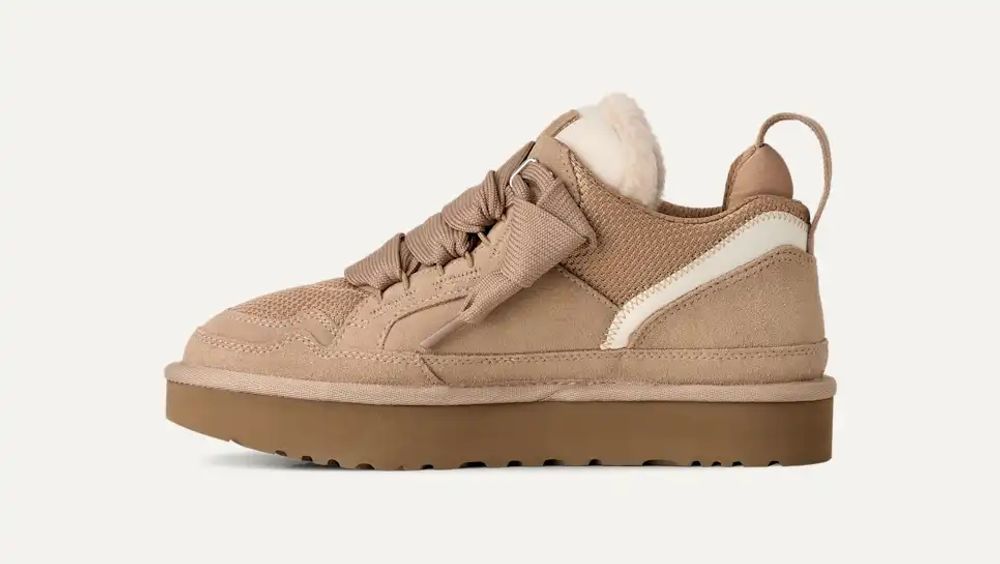 UGG Suede Platform Sneaker — Sand, view 3