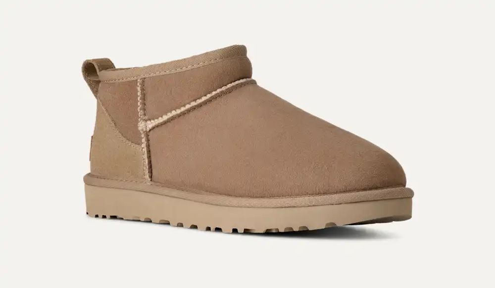 UGG Sheepskin-Lined Ankle Boot — Sand, view 2