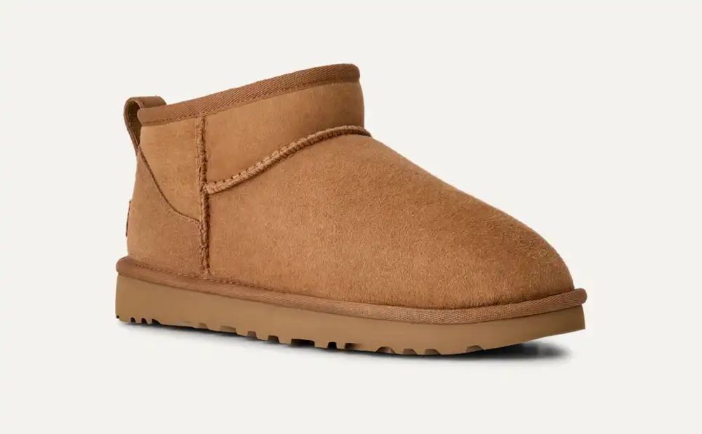 UGG Suede Slipper Boot — Chestnut, view 2