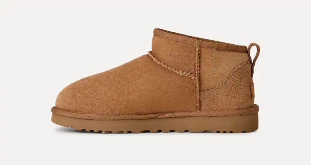 UGG Suede Slipper Boot — Chestnut, view 3