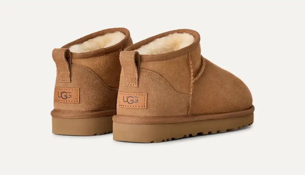 UGG Suede Slipper Boot — Chestnut, view 4