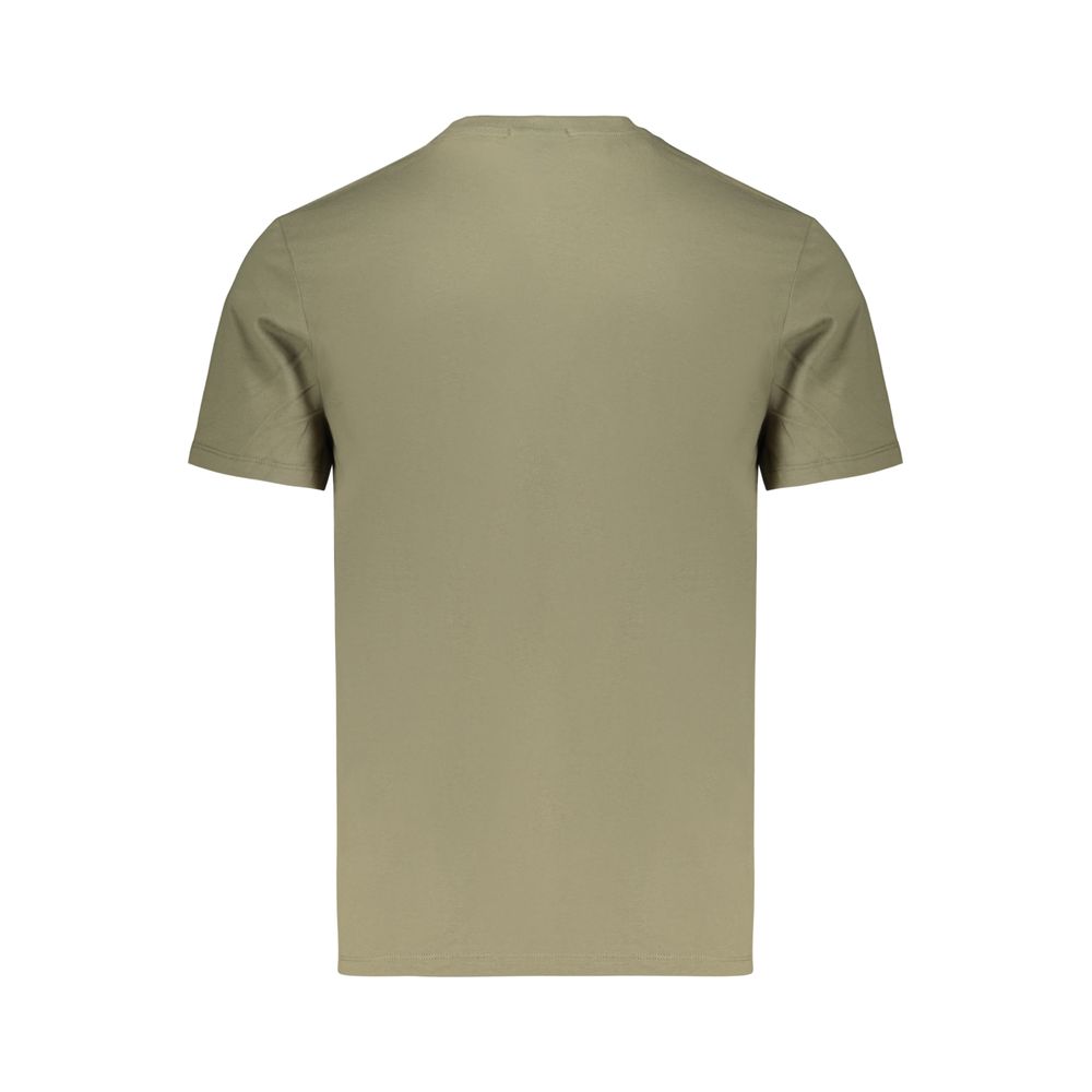 Calvin Klein Logo-Appliqué Cotton T-Shirt — Green, view 2