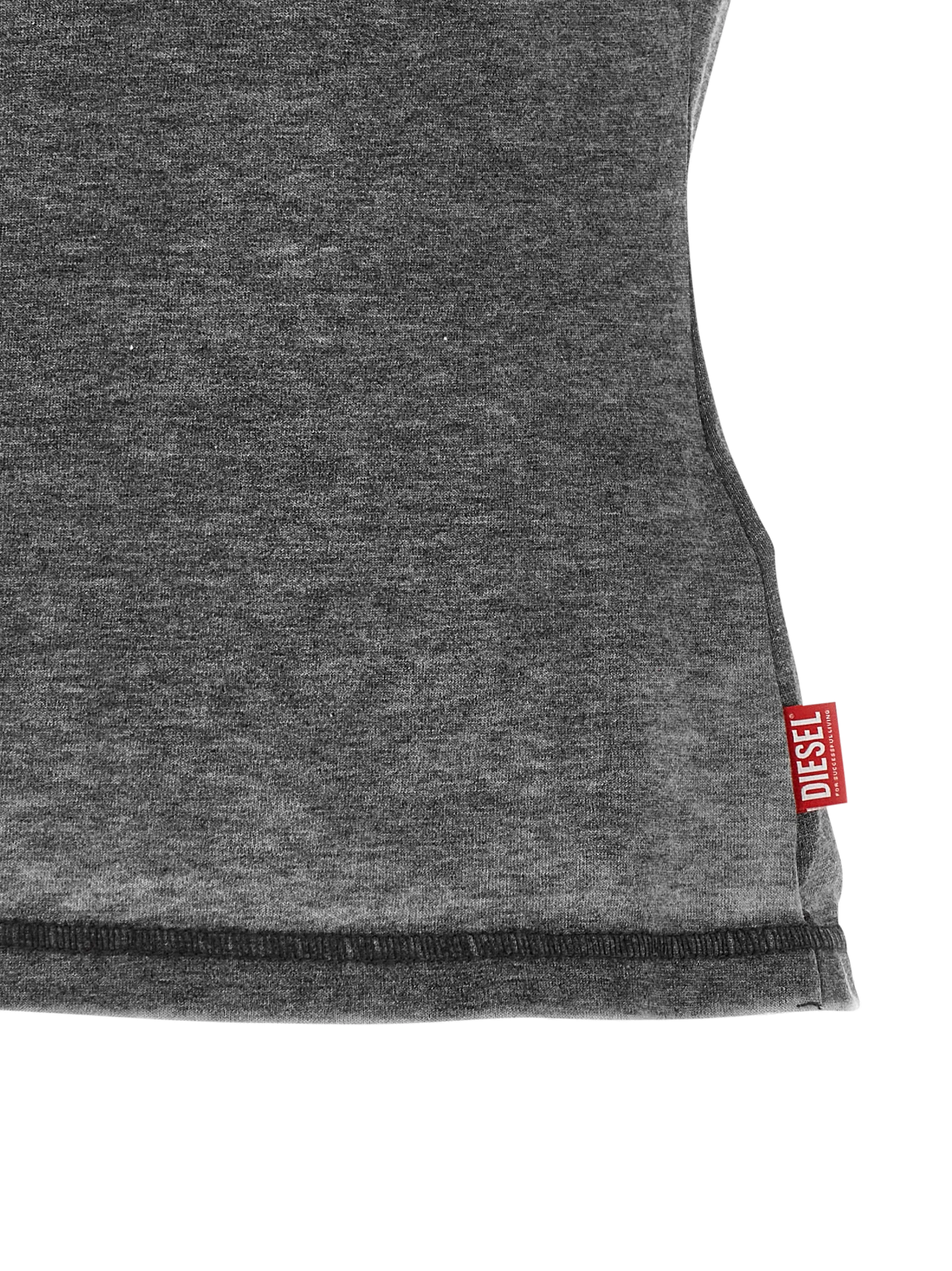 Diesel Rhinestone Logo T-Shirt — Gray, view 4
