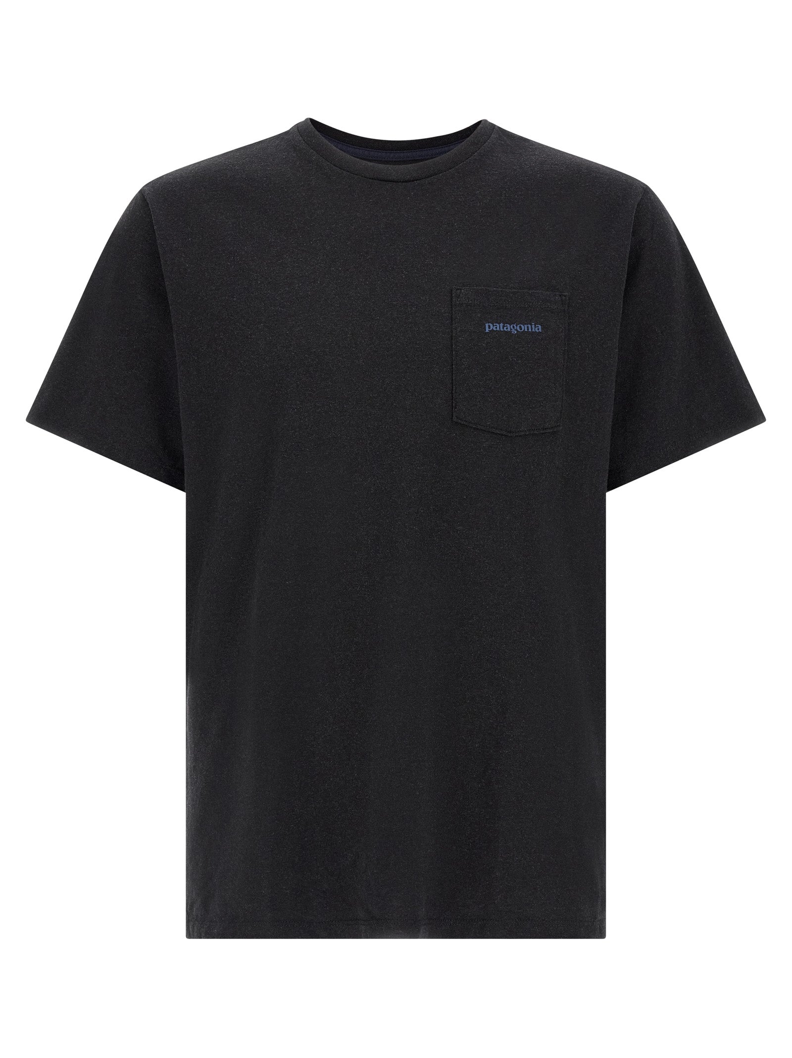 Patagonia Logo Pocket T-Shirt — Black by Patagonia
