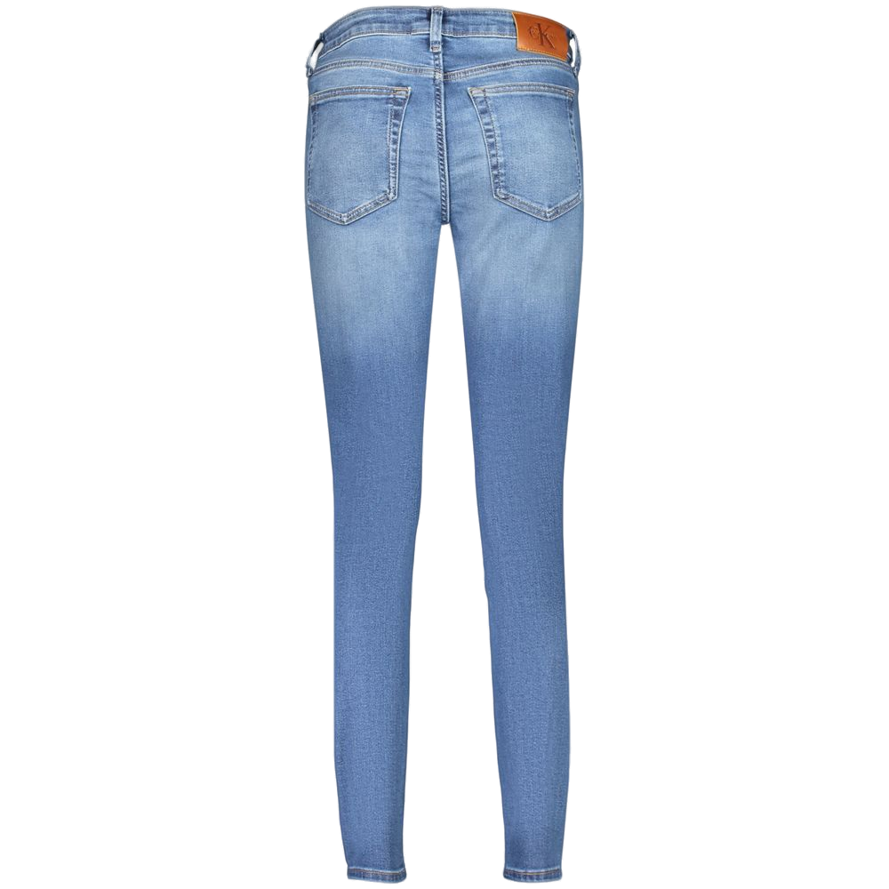 Calvin Klein Mid-Rise Skinny Jeans — Blue, view 2