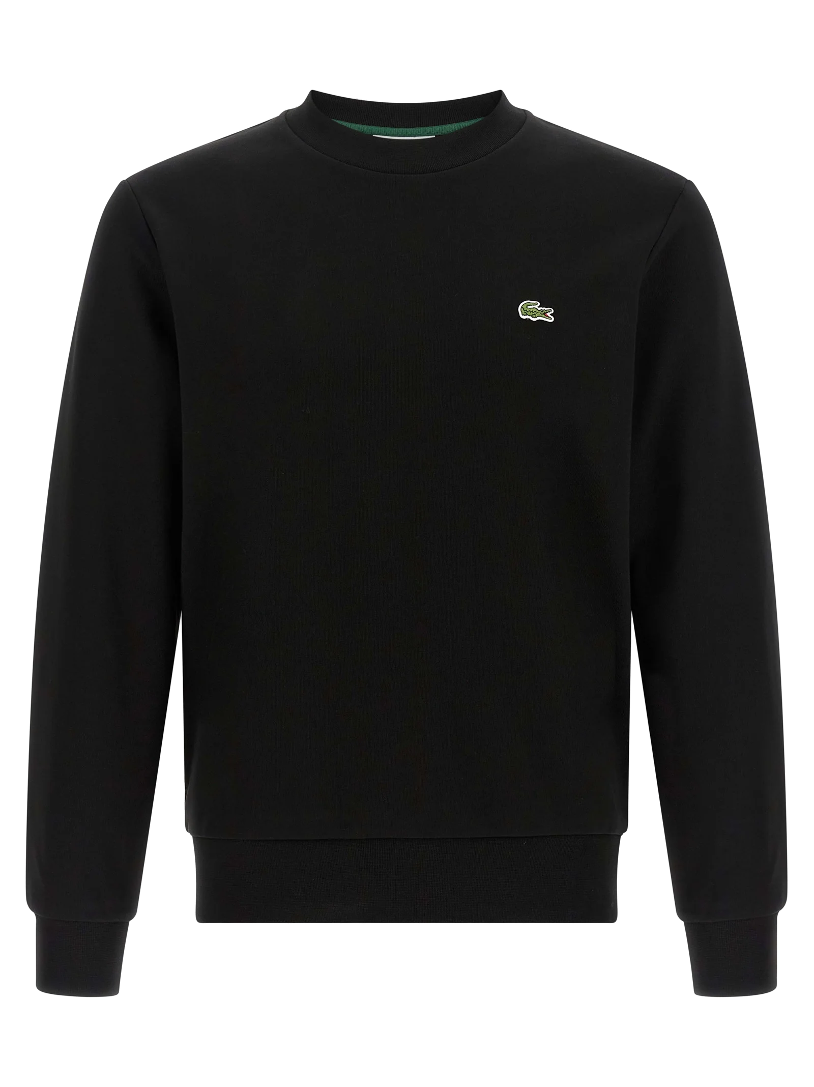 Lacoste Cotton Crewneck Sweatshirt — Black by Lacoste