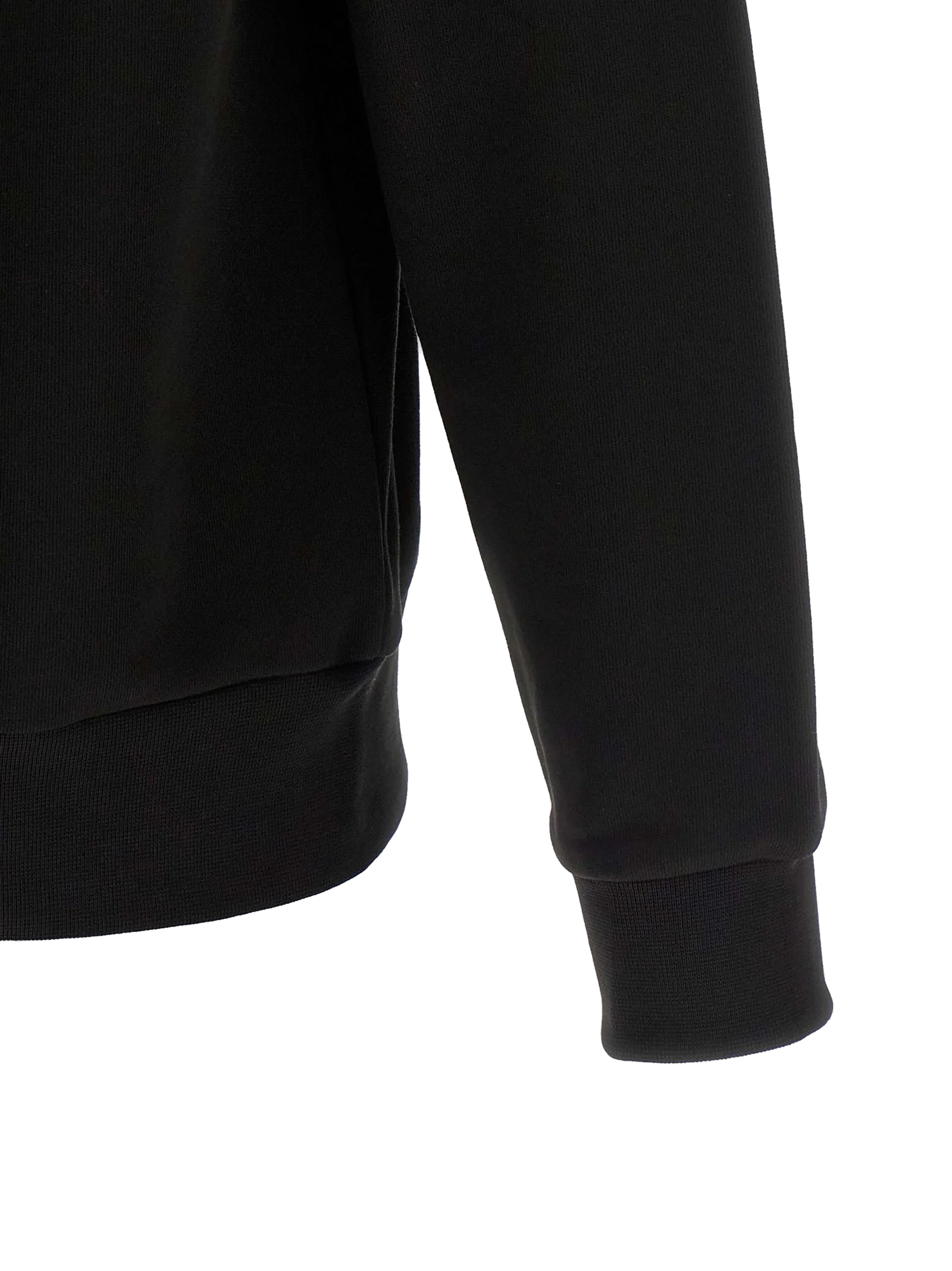 Lacoste Cotton Crewneck Sweatshirt — Black, view 4